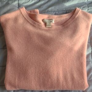 Nordstrom Blush Crew Neck Sweater
